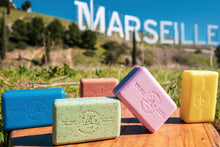 Load image into Gallery viewer, 125g Savon de Marseille Soap Bars scents A-J (order 24 for full case)