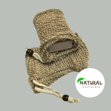 Load image into Gallery viewer, Sisal Soap bag with Bead 8 x 13 cm
