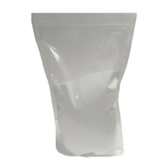 Clear plastic bag on a white background