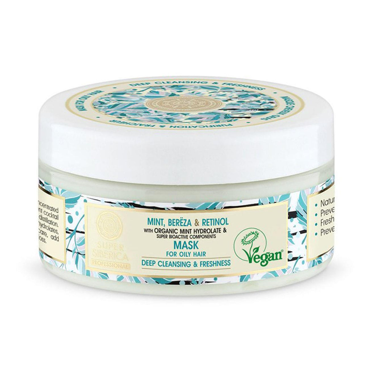 Super Siberica Hair Mask Oily Hair Mint bereza & retinol 300ml