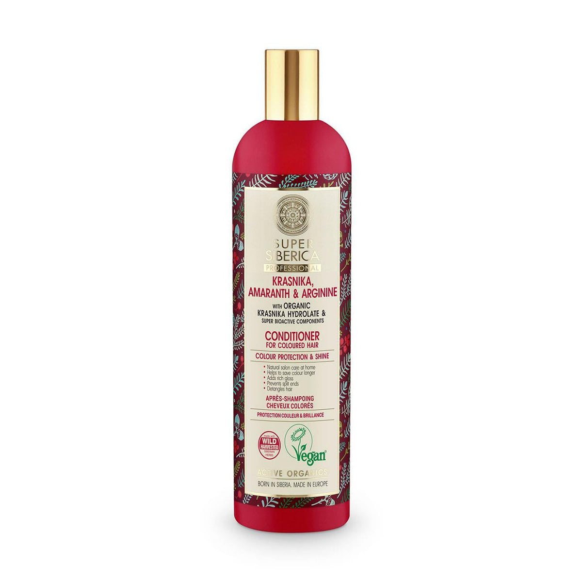 Super Siberica Conditioner Coloured Hair Krasnika amaranth & arginine 400ml