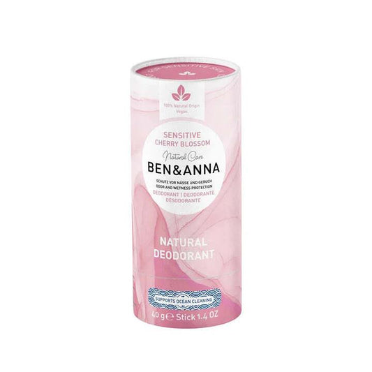 Ben & Anna Soda Deodorant Paper Tube 40g - Sensitive Cherry Blossom