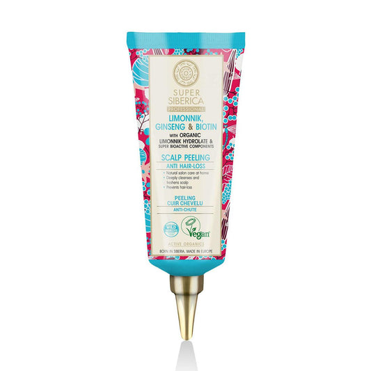 Super Siberica Scalp Peeling All Hair Types & Anti-Hair loss Limonnik ginseng & biotin 100ml