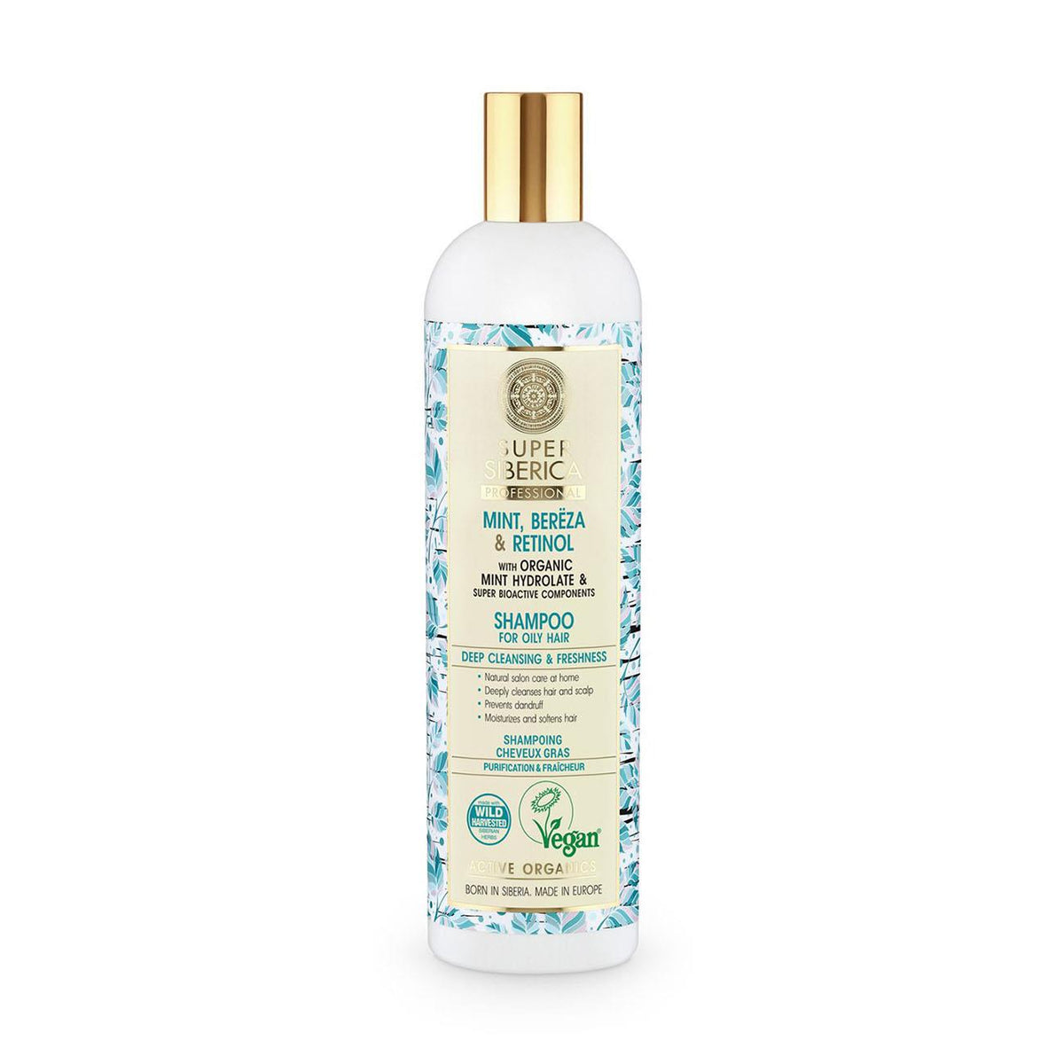 Super Siberica Shampoo Oily Hair Mint bereza & retinol 400ml