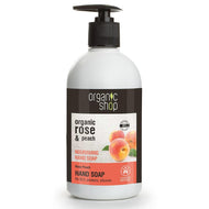 Nourishing Hand Soap Organic Rose & Peach 500ml