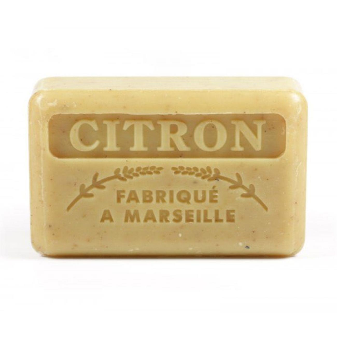 Marseille Exfoliant Soap Citron Broyé (Crushed Lemon) 125g