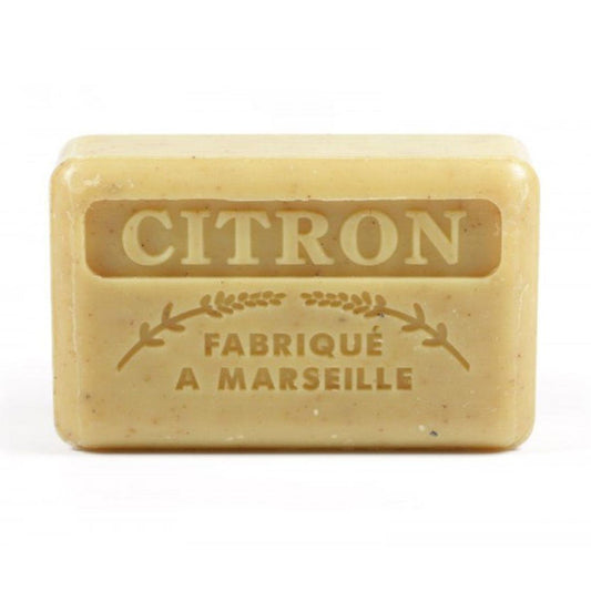 Marseille Exfoliant Soap Citron Broyé (Crushed Lemon) 125g