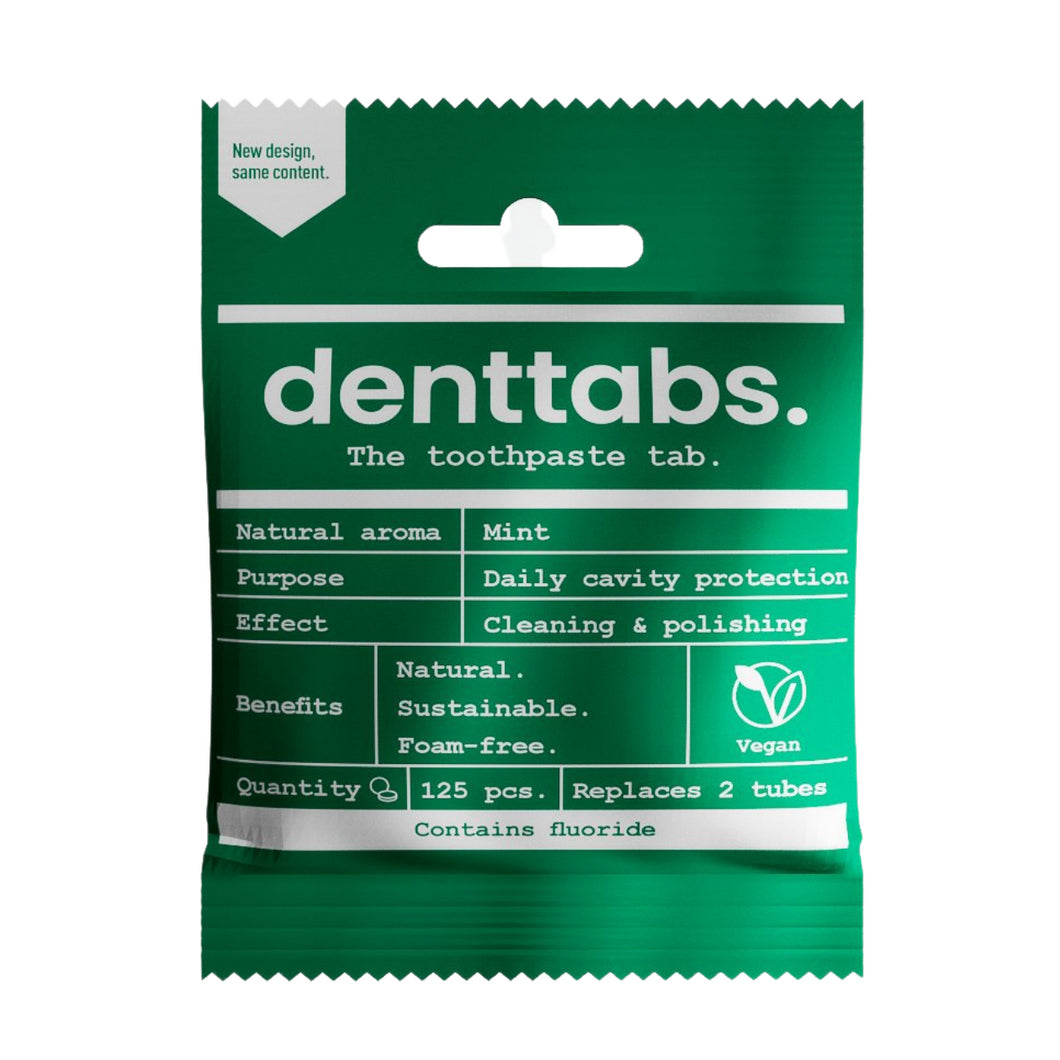 Natural Dental Tablets with Flouride 125 tabs