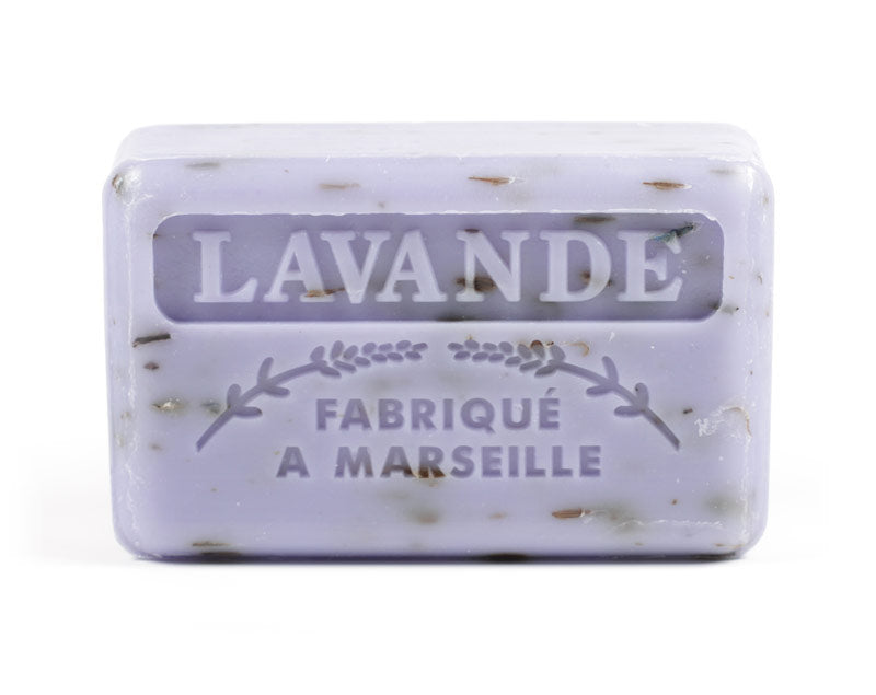 Marseille Exfoliant Soap Lavande Pétales (Lavender Flowers) 125g