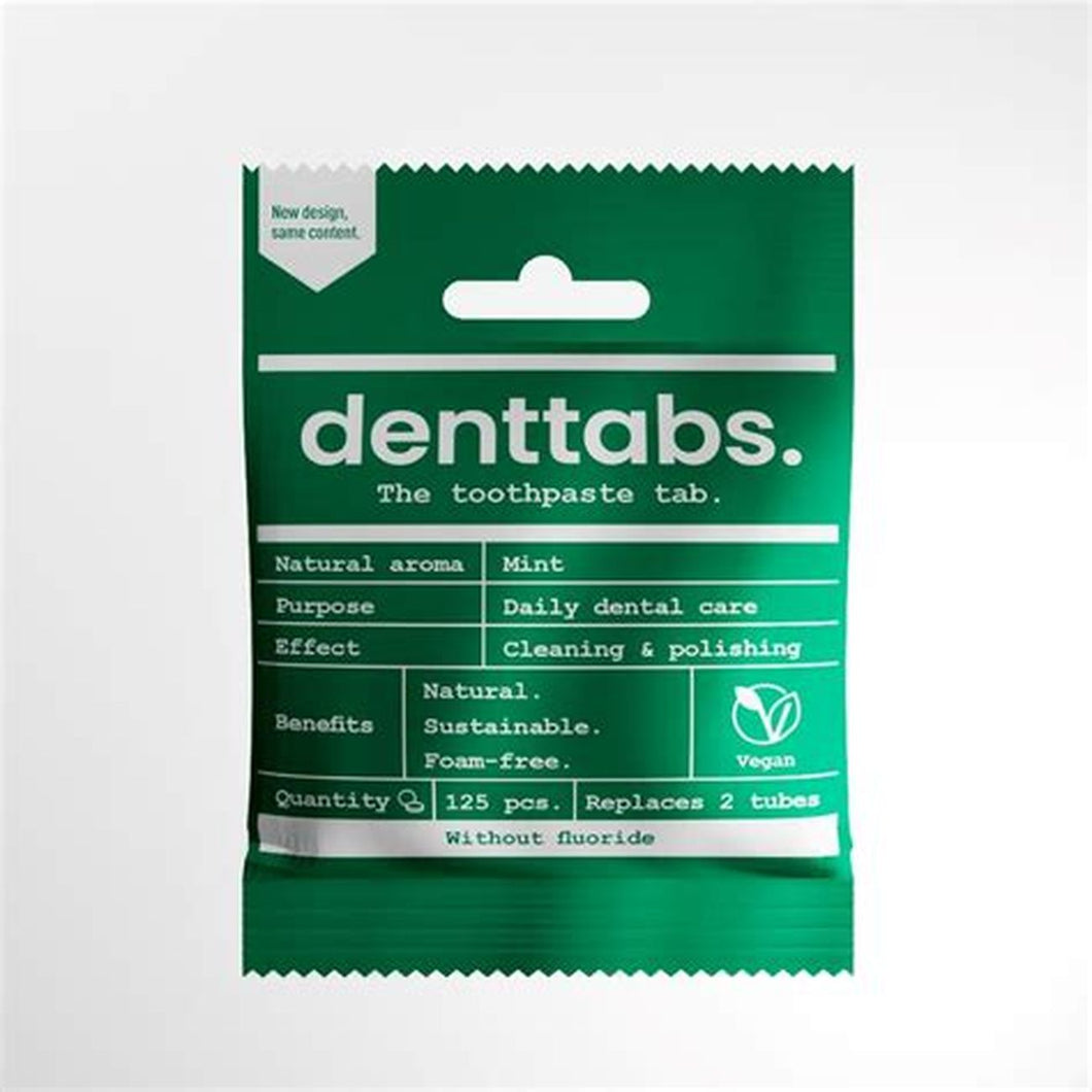 Natural Dental Tablets Flouride Free 125 tabs